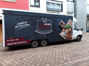 Verkaufswagen der Metzgerei Heck